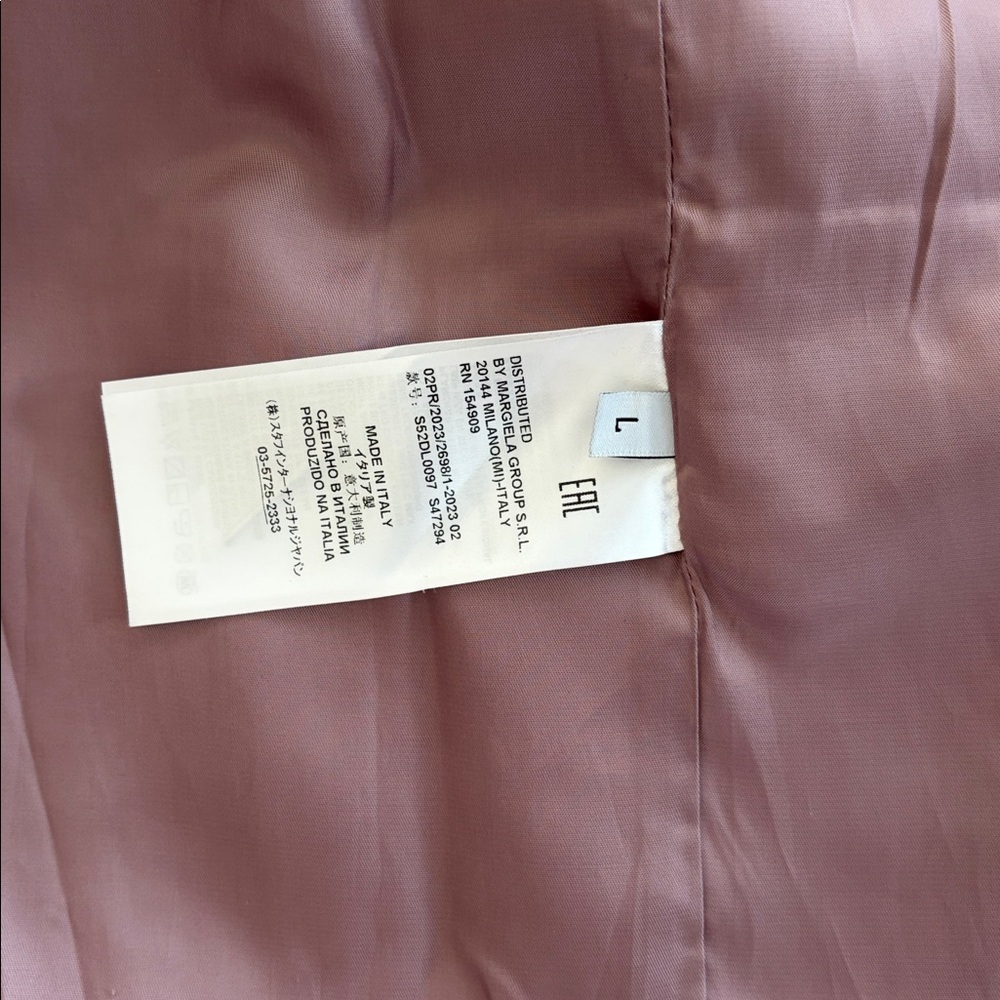 Balenciaga Women's Blush Pinstripe Blazer - Picture 6 of 6